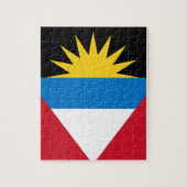 Flagge von Antigua und Barbuda Puzzle (Vertikal)