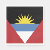 Flagge von Antigua und Barbuda Serviette (Vorderseite)