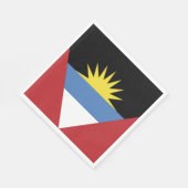 Flagge von Antigua und Barbuda Serviette (Ecke)