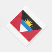 Flagge von Antigua und Barbuda Serviette (Ecke)