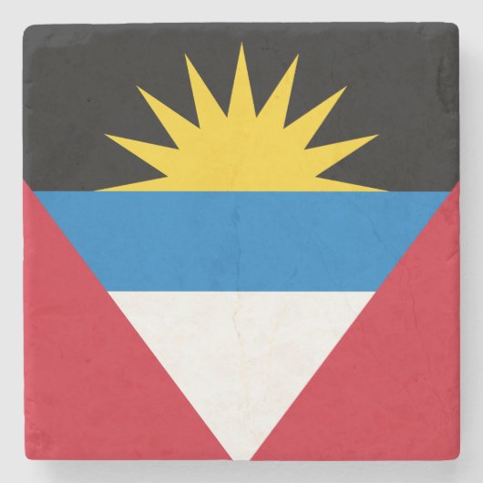 Flagge von Antigua und Barbuda Steinuntersetzer (Vorderseite)