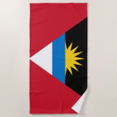 Flagge von Antigua und Barbuda Strandtuch (Vorderseite)