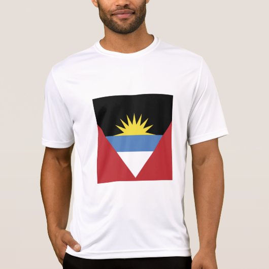 Flagge von Antigua und Barbuda T-Shirt (Vorderseite)