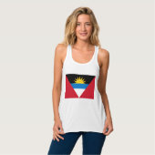 Flagge von Antigua und Barbuda Tank Top (Vorderseite Vollansicht)