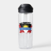Flagge von Antigua und Barbuda Trinkflasche (Rückseite)