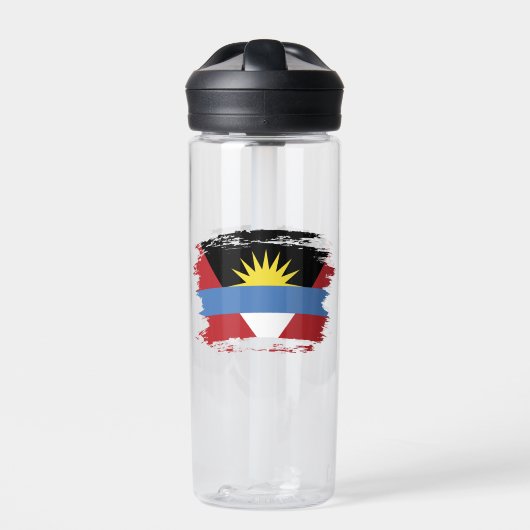 Flagge von Antigua und Barbuda Trinkflasche (Vorderseite)