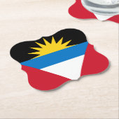Flagge von Antigua und Barbuda Untersetzer (angewinkelt)