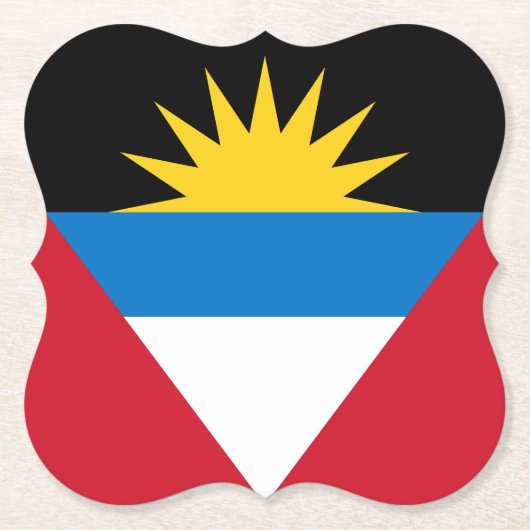 Flagge von Antigua und Barbuda Untersetzer (Vorderseite)