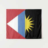 Flagge von Antigua und Barbuda Wandteppich (Vorderseite (Horizontal))