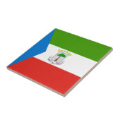 Flagge von Äquatorialguinea Fliese (Seite)