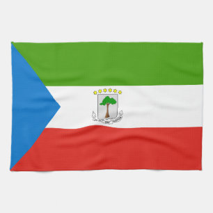 Flagge von Äquatorialguinea Geschirrtuch