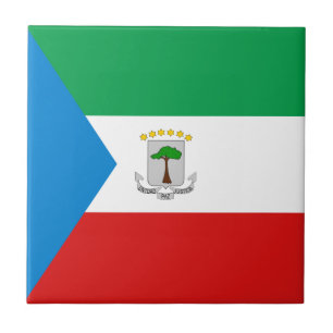 Flagge von Äquatorialguinea Keramikfliese