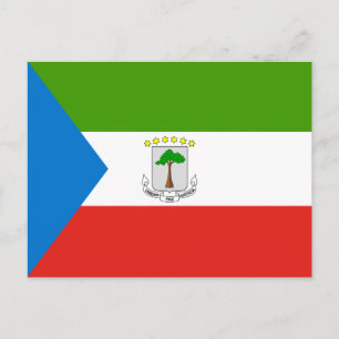 Flagge von Äquatorialguinea Postkarte