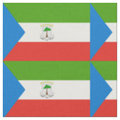 Flagge von Äquatorialguinea Stoff (Nahaufnahme)