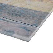 Flagge von Argentinien auf Holz Schneidebrett (Ecke)