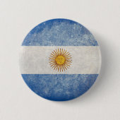 Flagge von Argentinien Button (Vorderseite)