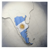 Flagge von Argentinien Fliese (Vorderseite)