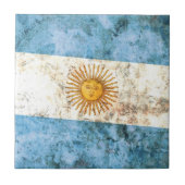 Flagge von Argentinien Fliese (Vorderseite)
