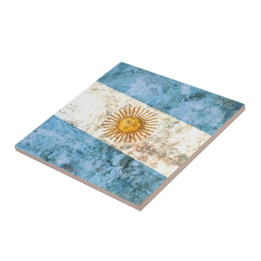 Flagge von Argentinien Fliese (Seite)