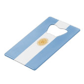 Flagge von Argentinien Geldbeutel Flaschenöffner (Vorderseite Schrägansicht)