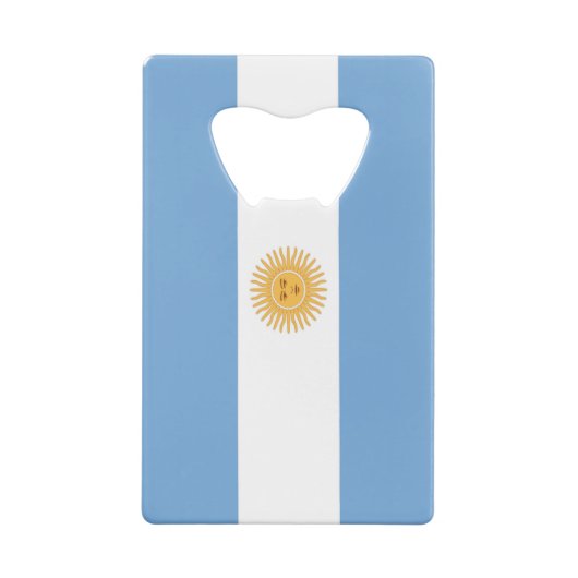 Flagge von Argentinien Geldbeutel Flaschenöffner (Rückseite)