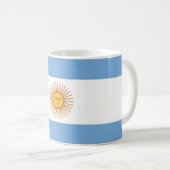Flagge von Argentinien Kaffeetasse (VorderseiteRechts)