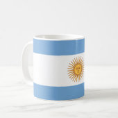 Flagge von Argentinien Kaffeetasse (Vorderseite Links)