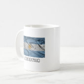 Flagge von Argentinien Kaffeetasse (Vorderseite Links)