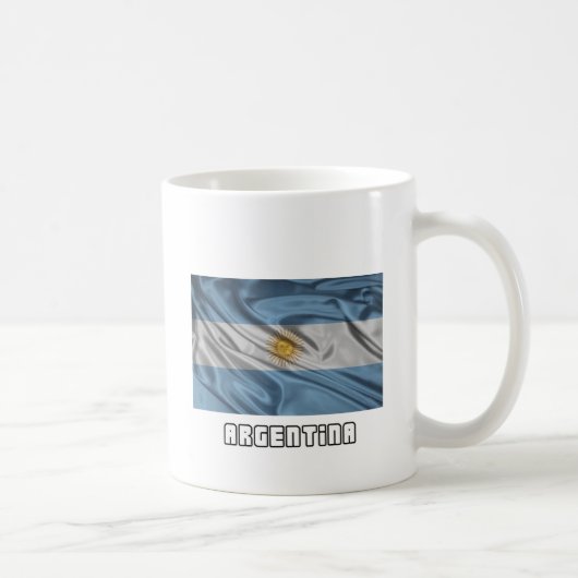 Flagge von Argentinien Kaffeetasse (Rechts)