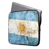 Flagge von Argentinien Laptopschutzhülle (Vorderseite Links)