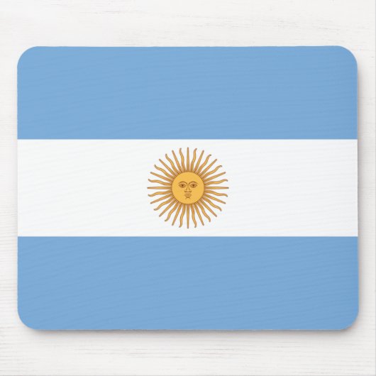 Flagge von Argentinien Mousepad (Vorne)