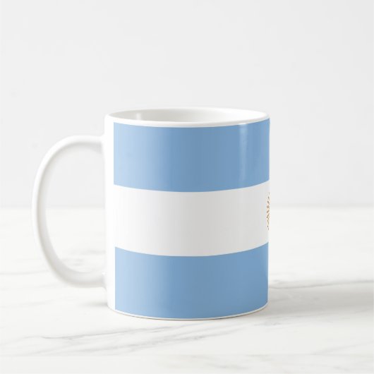 flagge von Argentinien zerteilt Kaffeetasse (Links)