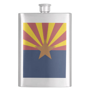 Flagge von Arizona Flachmann