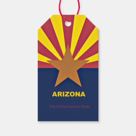 Flagge von Arizona Geschenkanhänger (Vorderseite)