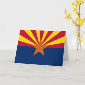 Flagge von Arizona Karte (Gelbe Blume)