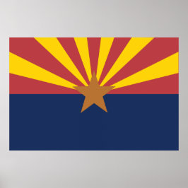 Flagge von Arizona Poster