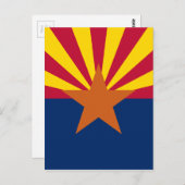 Flagge von Arizona Postkarte (Vorne/Hinten)