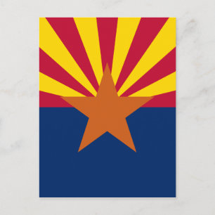 Flagge von Arizona Postkarte