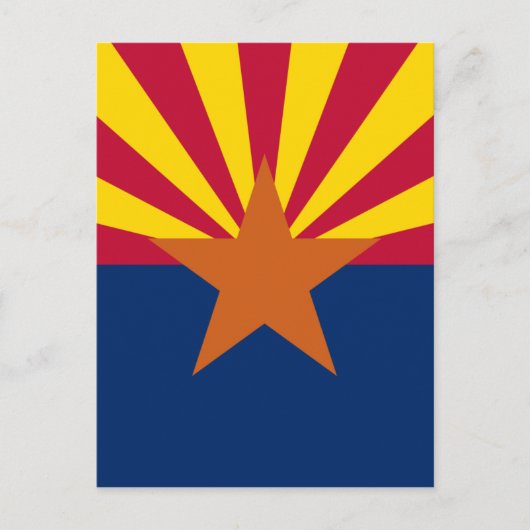 Flagge von Arizona Postkarte (Vorderseite)