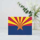Flagge von Arizona Postkarte (Stehend Vorderseite)