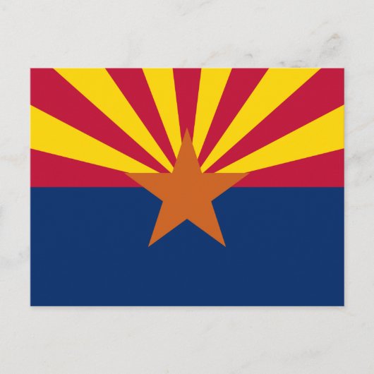 Flagge von Arizona Postkarte (Vorderseite)