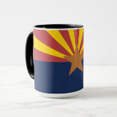 Flagge von Arizona Tasse (Vorderseite Links)