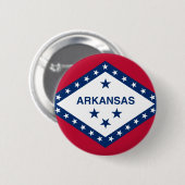 Flagge von Arkansas Button (Vorne & Hinten)