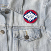 Flagge von Arkansas Button (Beispiel)