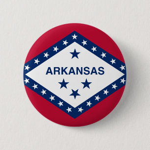 Flagge von Arkansas Button