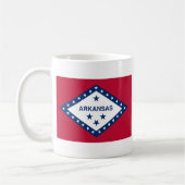 Flagge von Arkansas Kaffeetasse (Links)