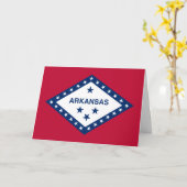Flagge von Arkansas Karte (Gelbe Blume)