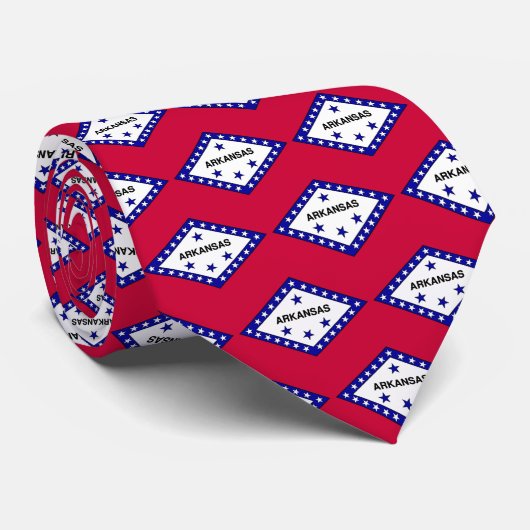 Flagge von Arkansas Krawatte (Gerollt)