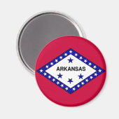 Flagge von Arkansas Magnet (Vorderseite/Rückseite)