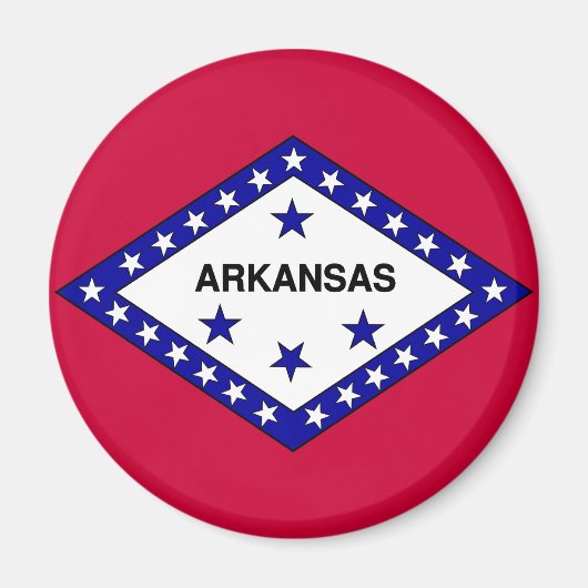 Flagge von Arkansas Magnet (Vorne)